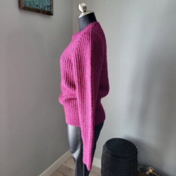 DEX Loose  Knit Sweater Magenta NWT Sz Small - Picture 2 of 12